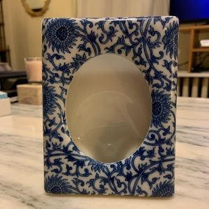 Blue and White Picture Frame